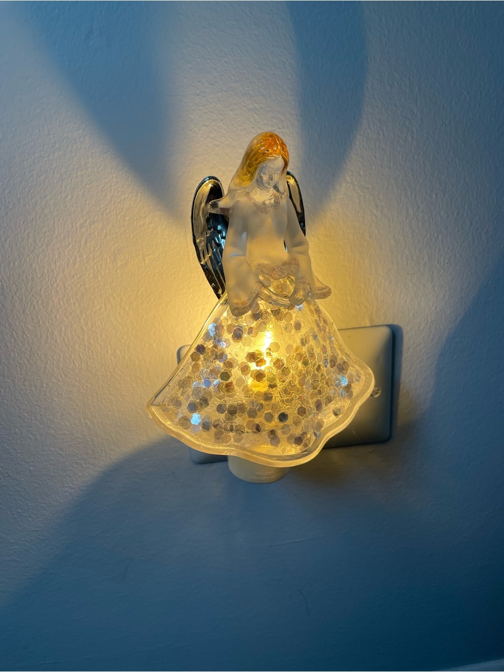 Angel Night Light - Warm White Decorative Plug-In